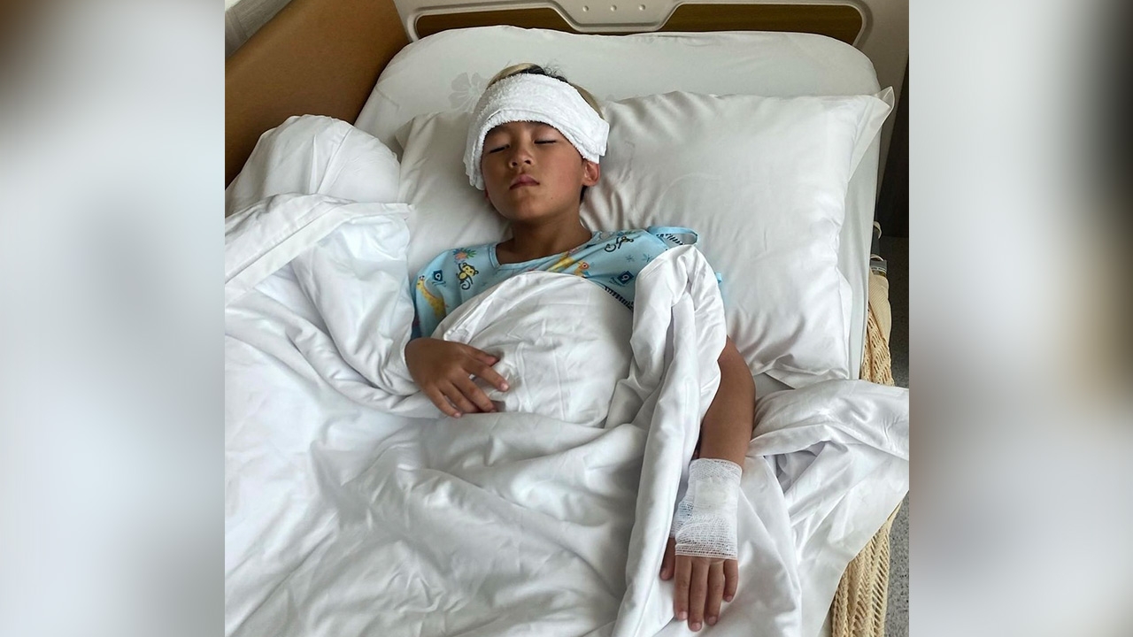 ส่งกำลังใจ น้องออกู๊ด ป่วยไข้หวัดใหญ่ มีอาการกระตุก ถูกหมอจับสแกนสมอง