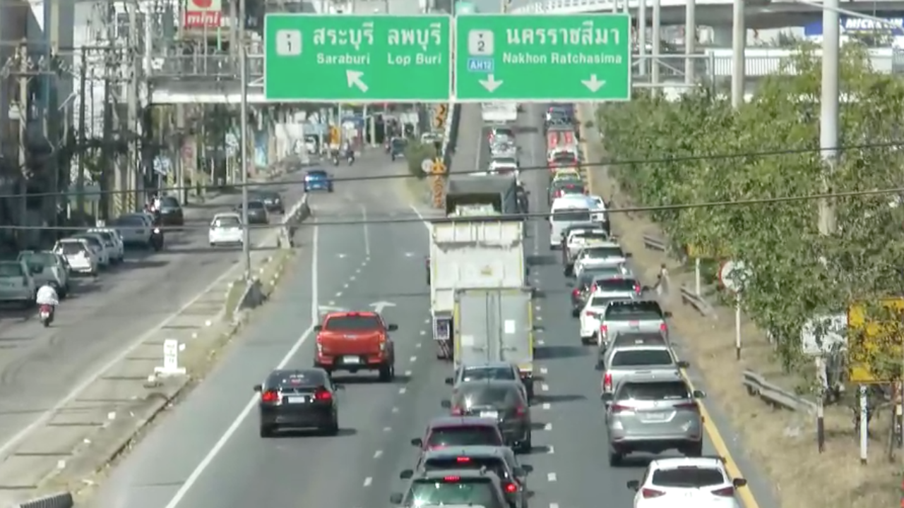 คนเริ่มเดินทางกลับอีสาน พหลโยธิน-มิตรภาพ รถหนาแน่น ตั้งแต่หนองแค-สระบุรี