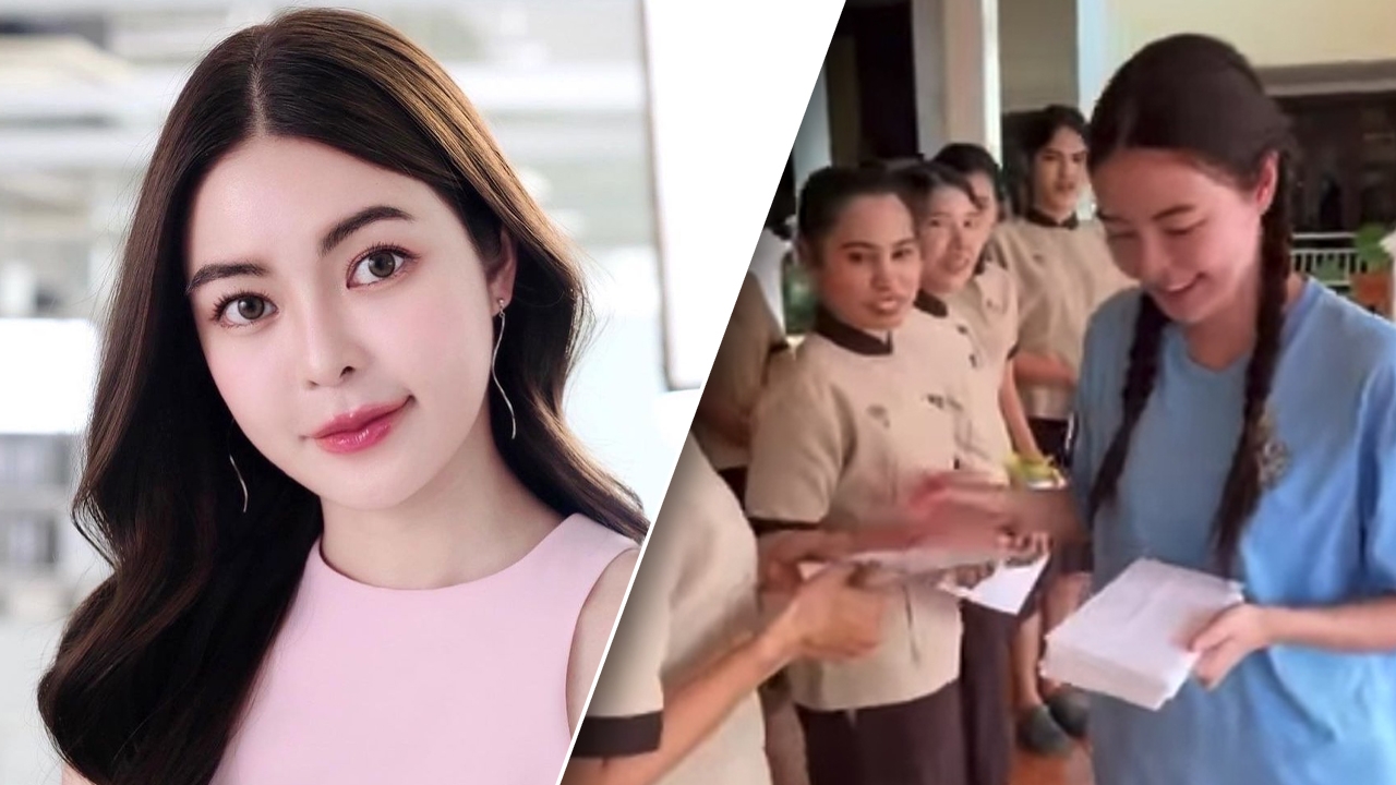 เอวา มอบของขวัญ พนง.โรงแรม เผยคำสอนที่บ้าน ยิ่งอยู่สูงเท้าต้องยิ่งติดดิน