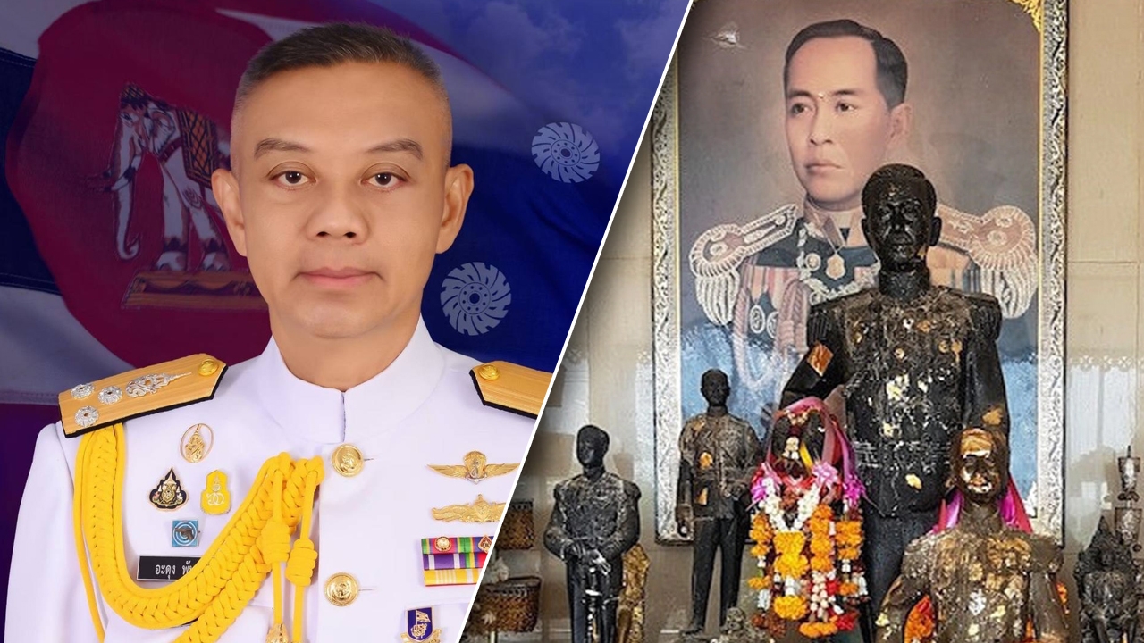 "ผบ.กองเรือฯ" ขอพึ่งบารมี "เสด็จเตี่ย" พบ 30 ทหารเรือ ก่อนอาทิตย์ตกวันนี้