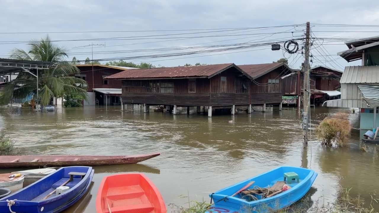 น้ำท่วมร้อยเอ็ด จังหารอ่วม 5 ตำบลเจอน้ำชีจากกาฬสินธุ์เอ่อท่วม 1-2 เมตร
