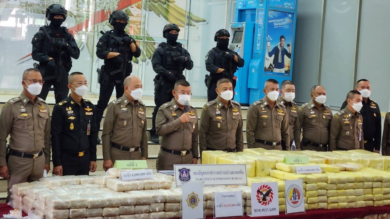 ปส.ยึดยาบ้ากว่า 10 ล้านเม็ดจาก 2 ผบ.ตร.กำชับทุกหน่วยเข้ม นำผู้เสพบำบัด 