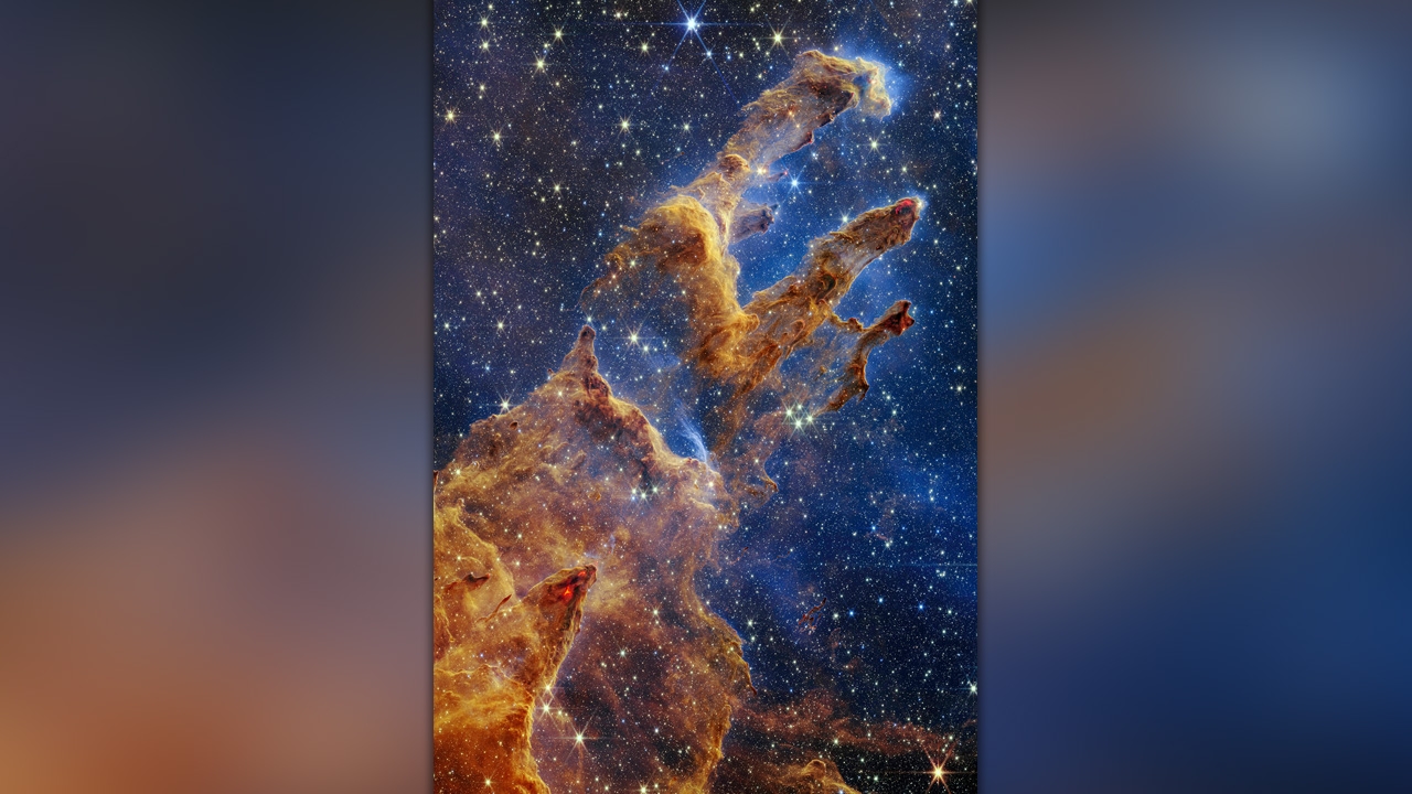 กล้องเจมส์ เวบบ์ เผยมุมมองล่าสุดของเสาแห่งการก่อกำเนิด