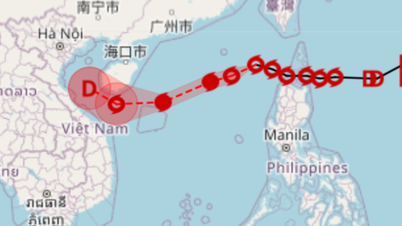เตือนฉบับ 5 ไต้ฝุ่น "เนสาท" จับตาจ่อขึ้นเวียดนาม ไทยตอนบนฝนตกเล็กน้อย