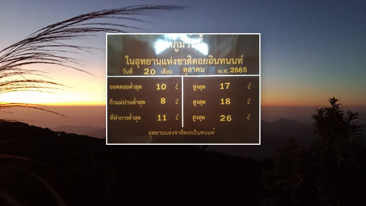 ฝนหยุด "ดอยอินทนนท์" หนาว 8 องศา ชื่นใจ นทท.แห่ขึ้นสัมผัสความเย็น