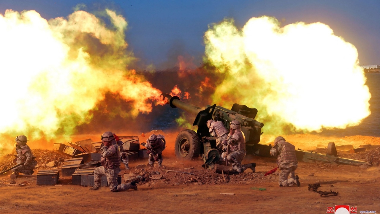 ฮึ่มกันหนัก เกาหลีเหนือรัวไม่ยั้ง ระดมยิงปืนใหญ่อีก 100 ลูก ขู่เกาหลีใต้