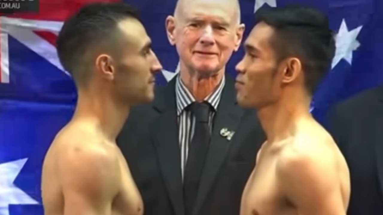 พร้อมปะทะมาก ชมจังหวะ “นวพล” ประจันหน้า “โมโลนีย์” หลังชั่งน้ำหนักฉลุย (คลิป)