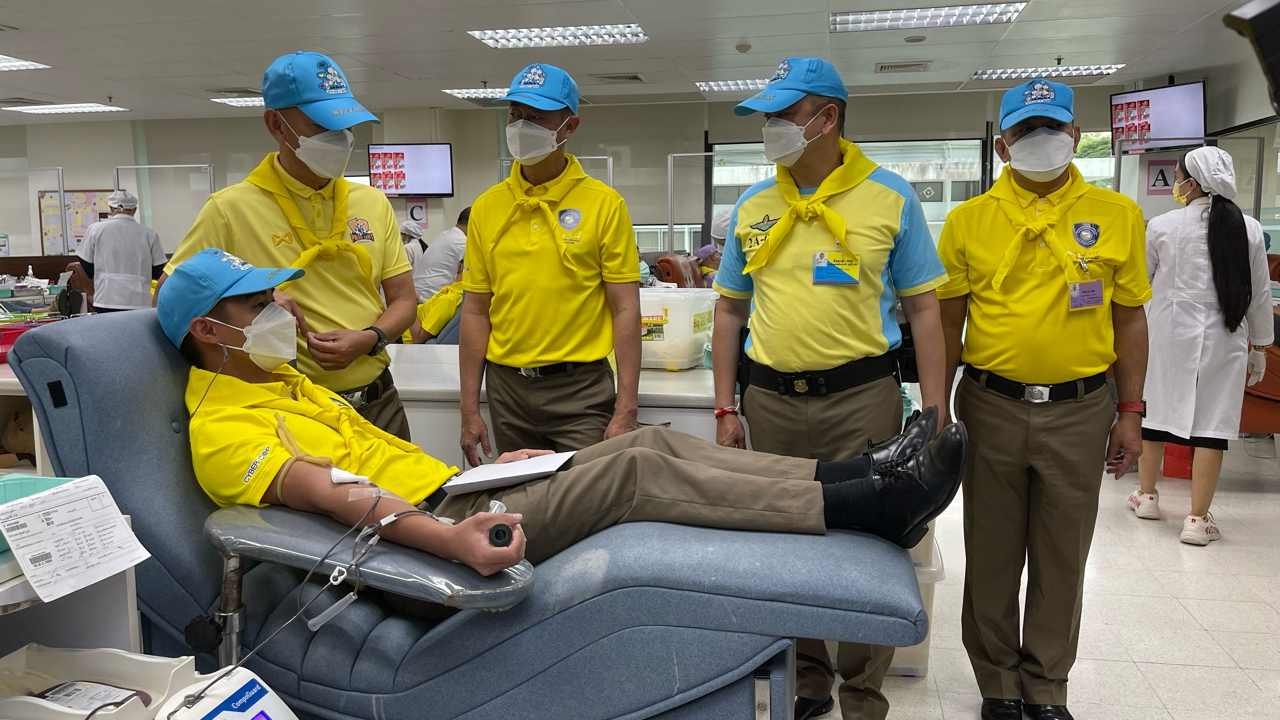ตำรวจไซเบอร์ ร่วมบริจาคโลหิตถวายเป็นพระราชกุศล วันคล้ายวันสวรรคต ร. 9