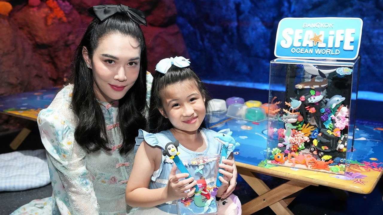 "เมย์" พา "น้องมายู" ดูโชว์นางเงือก“ ซีไลฟ์ แบงคอก” ธีมใหม่ The Lost City