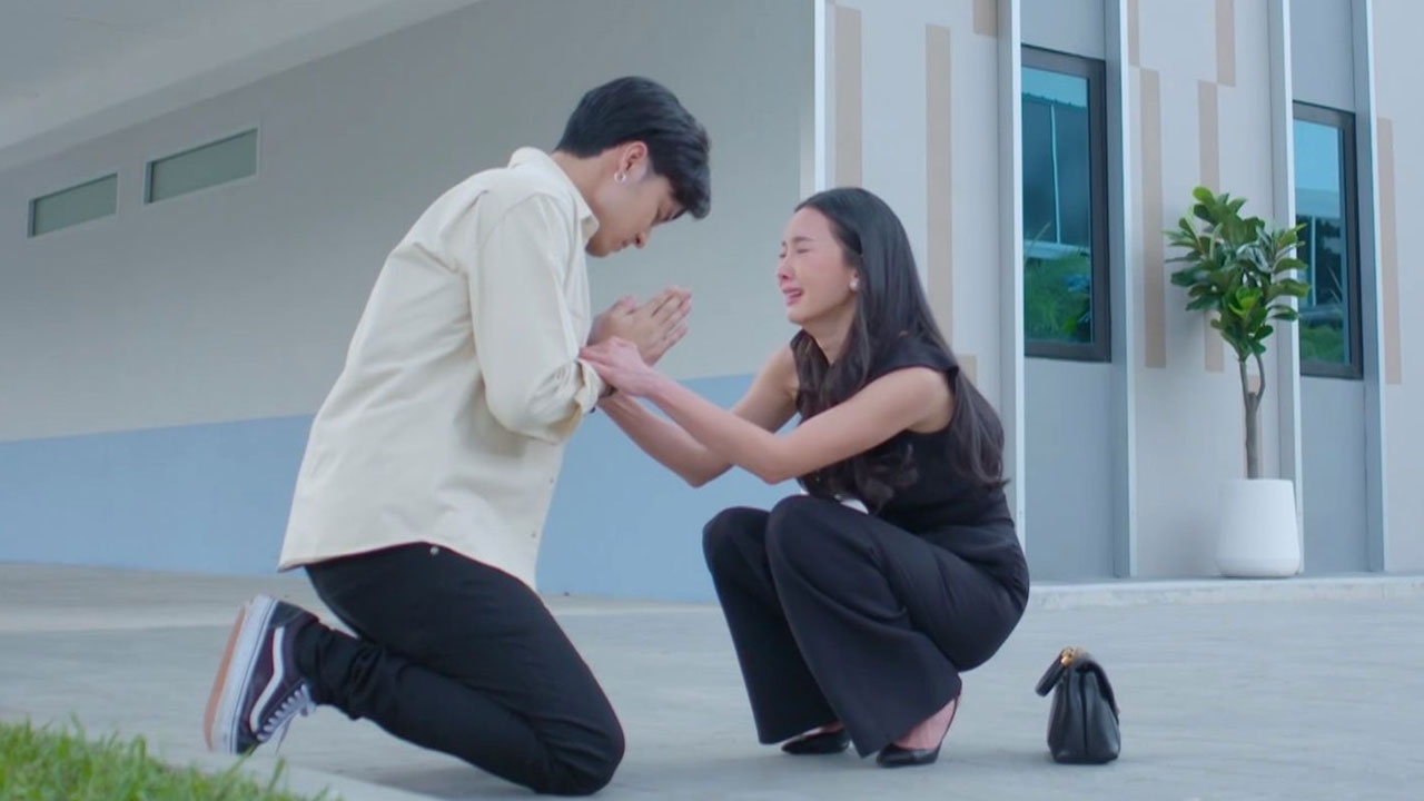 เก้า รับอินหนักฉากก้มกราบขอร้อง นุ่น ให้เลิกแค้น บีบหัวใจแฟนละคร "เข็มซ่อนปลาย"