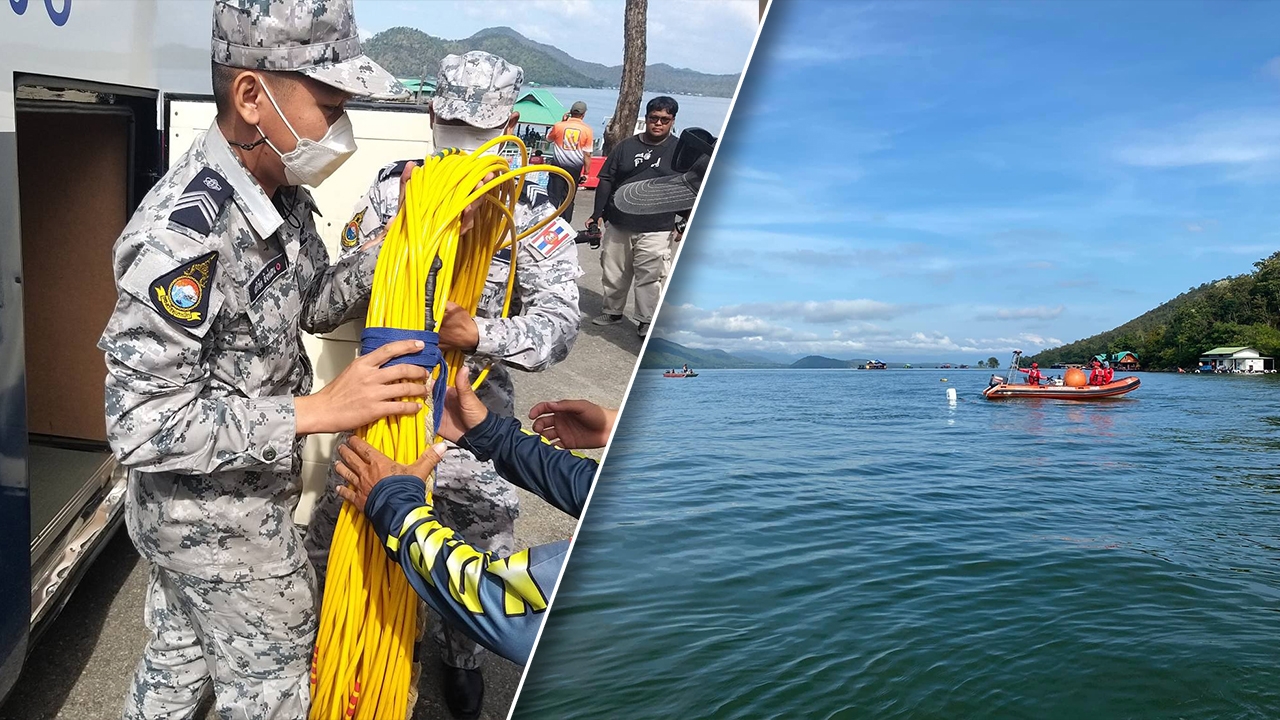 ผบ.ทร. ส่ง 2 ชุดประดาน้ำ กรมสรรพาวุธ กู้ร่าง "มาวิน" ใต้น้ำลึก 70 เมตร