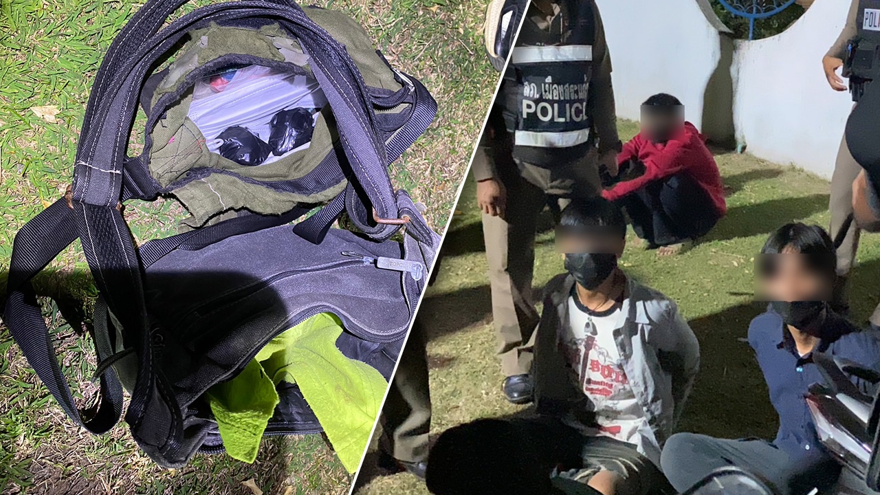 ตำรวจเมืองสระแก้ว จับวัยรุ่นพกระเบิดปิงปอง ปืน มีด เที่ยวงานลอยกระทง