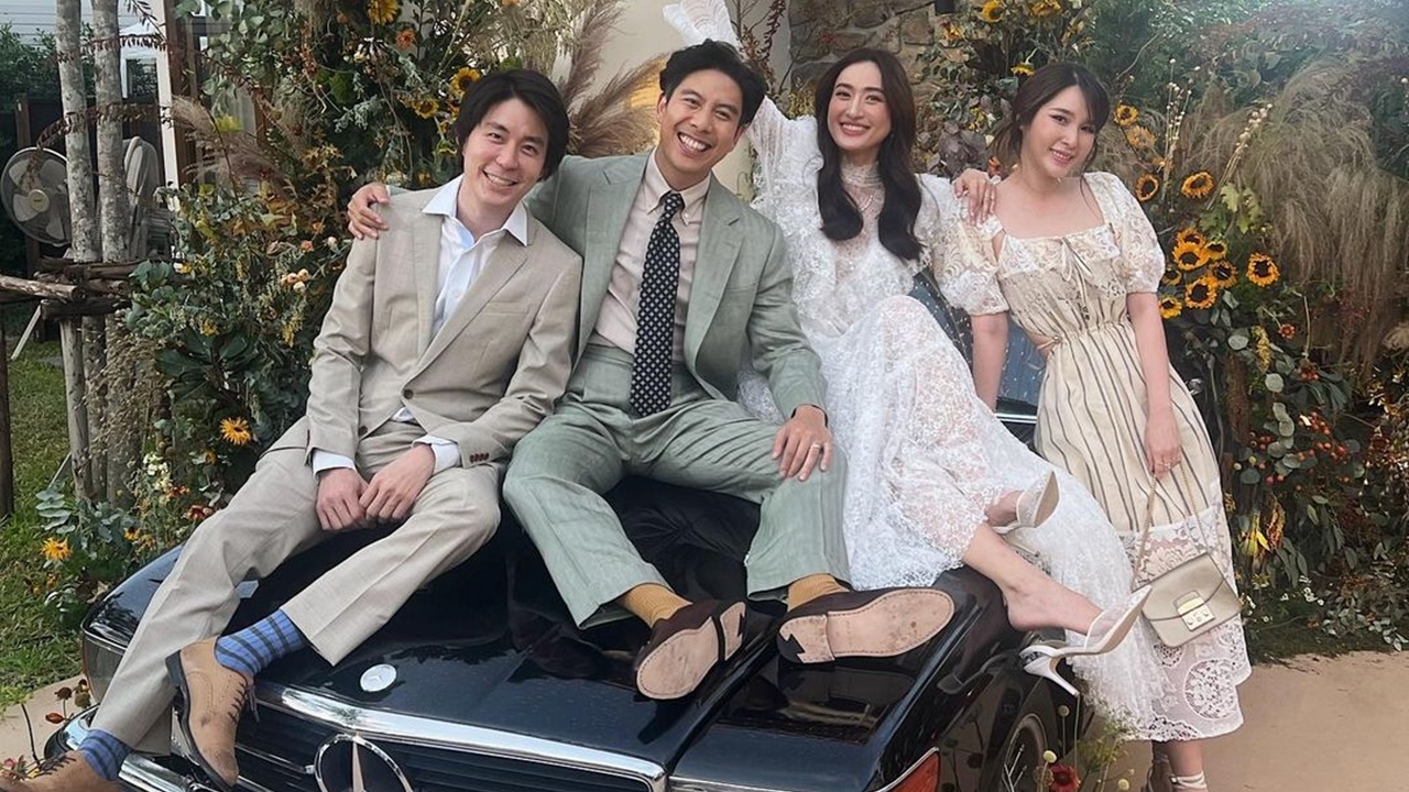 แป้งโกะ ควงแฟนหนุ่มร่วมยินดี ว่านไฉ-อาย แต่งงาน ชาวเน็ตชื่นชมมิตรภาพ