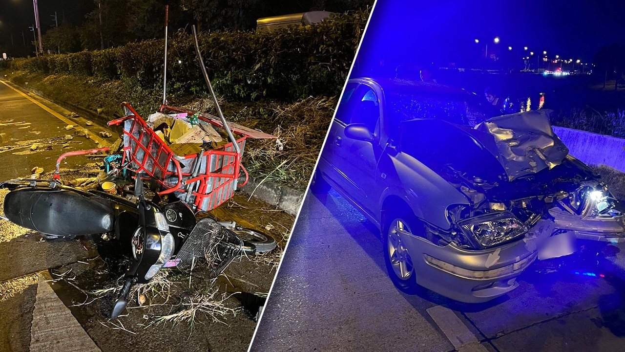 ทหารยศ ส.อ.เมาขับ ซิ่งเก๋งชนรถพ่วงขายน้ำแข็งใส พ่อแม่ดับ ลูกเจ็บ