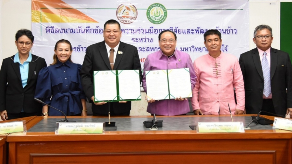 กรมข้าว จับมือ ม.แม่โจ้ ร่วมพัฒนางานวิจัยข้าว สู่การแข่งขันเวทีโลก