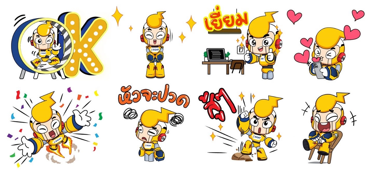 กฟผ. ส่งความสุขผ่าน LINE Sticker ชุดใหม่ “ENGY Recharge Your Heart” ดาวน์โหลดฟรี 