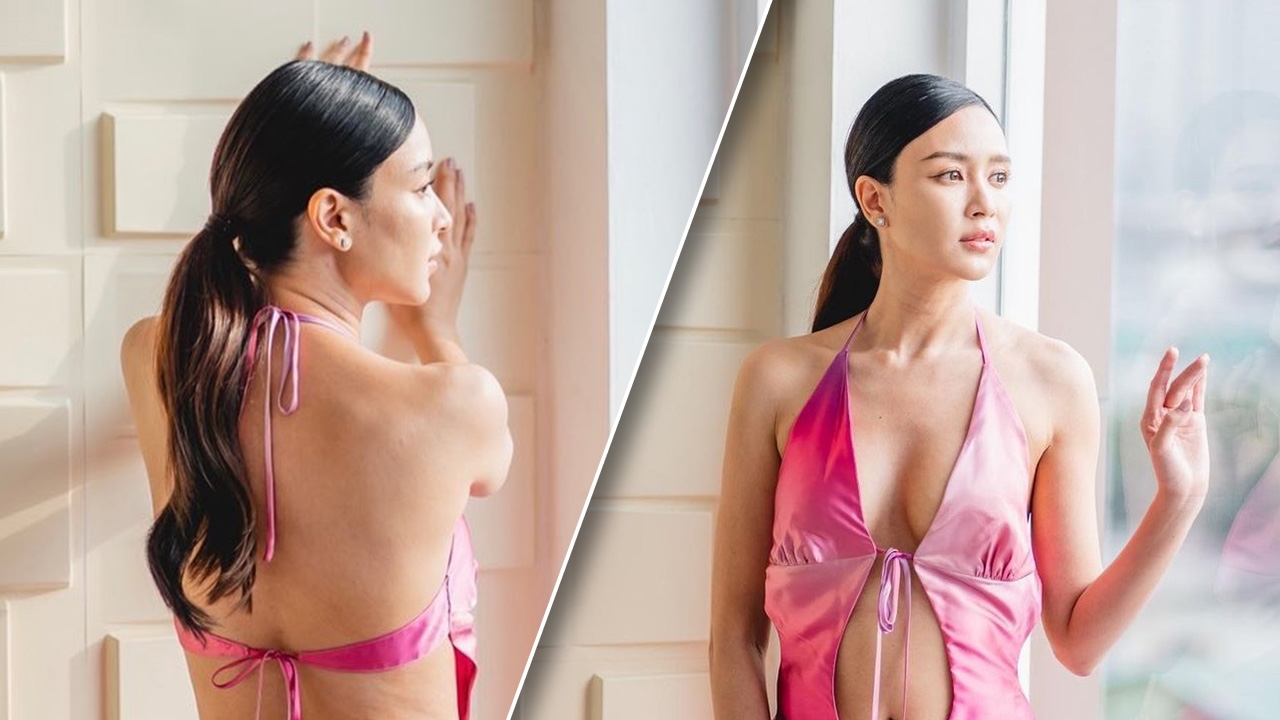 เบนซ์ ปุณยาพร นุ่งเดรสเว้าหน้าเปิดหลัง เห็นความตู้มต้ามเต็มตา