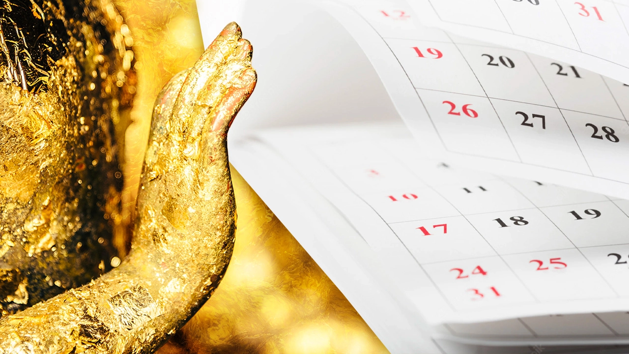 .สายบุญกางปฏิทิน วันพระ 2566 ตรงกับวันไหนบ้าง พร้อมบทสวดมนต์.