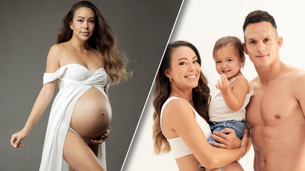 เทย่า โรเจอร์ส อุ้มท้องถ่ายภาพครอบครัวก่อนคลอดลูกคนที่ 2 ลุคนี้แม่เซ็กซี่