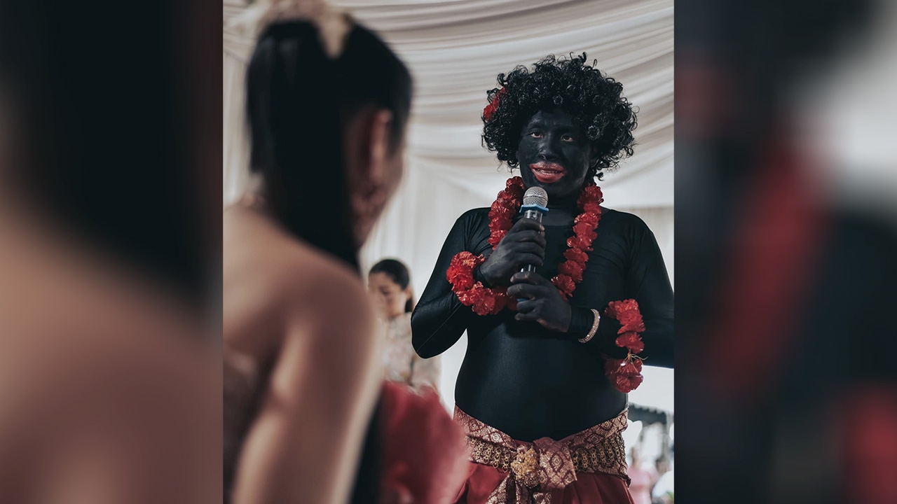 เจ้าบ่าวเผยเหตุผล แต่ง "เงาะป่า" ขอสาว ด้านชาวเน็ตหลุดโฟกัส เพื่อนงานดี (คลิป)