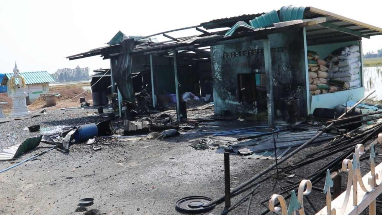 โรงงานพลุระเบิดที่สุพรรณฯ ตาย 1 ไฟลวกสาหัส 3 พบขออนุญาตทำถูกต้อง 