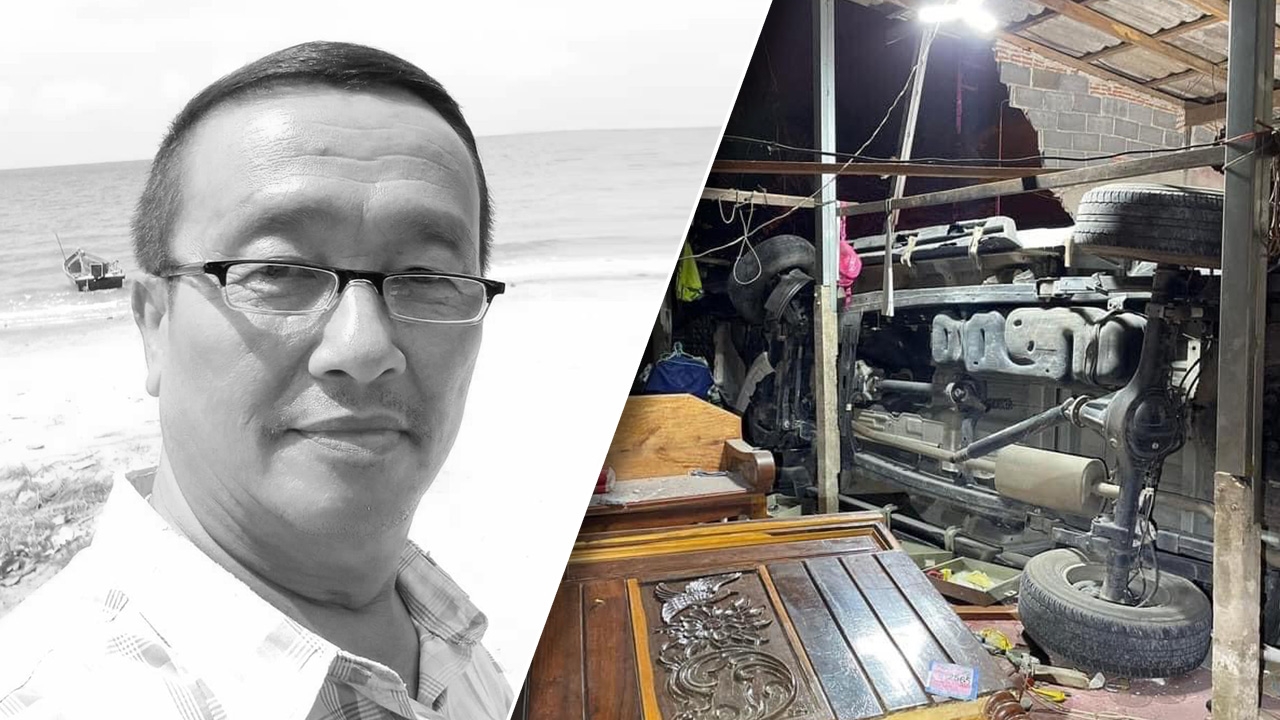 อดีต ส.ท.คนดังระยอง ขับกระบะแหกโค้งจ่าวา พุ่งชนทะลุบ้านคนรถยับตายคาที่