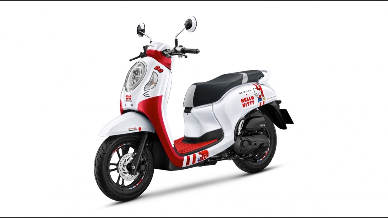 ราคาน่ารัก Honda เปิดตัวจักรยานยนต์ Scoopy Hello Kitty Limited Edition 