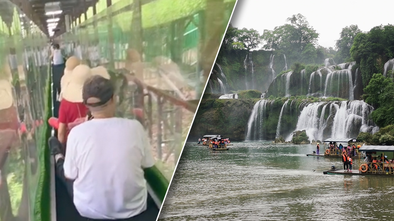 ทางเลื่อนชมน้ำตกเต๋อเทียนของจีนขัดข้อง นทท.ดับ 1 เจ็บ 60 ราย