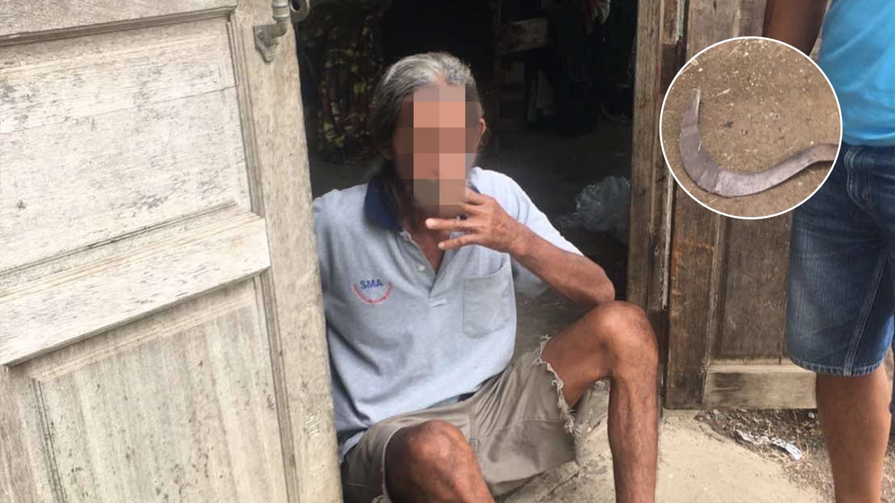 รวบลุงเมาดุ ฟันคอเพื่อนบ้านดับ อ้างถามหาเมียรัก เพื่อนบ้านจะทำร้าย