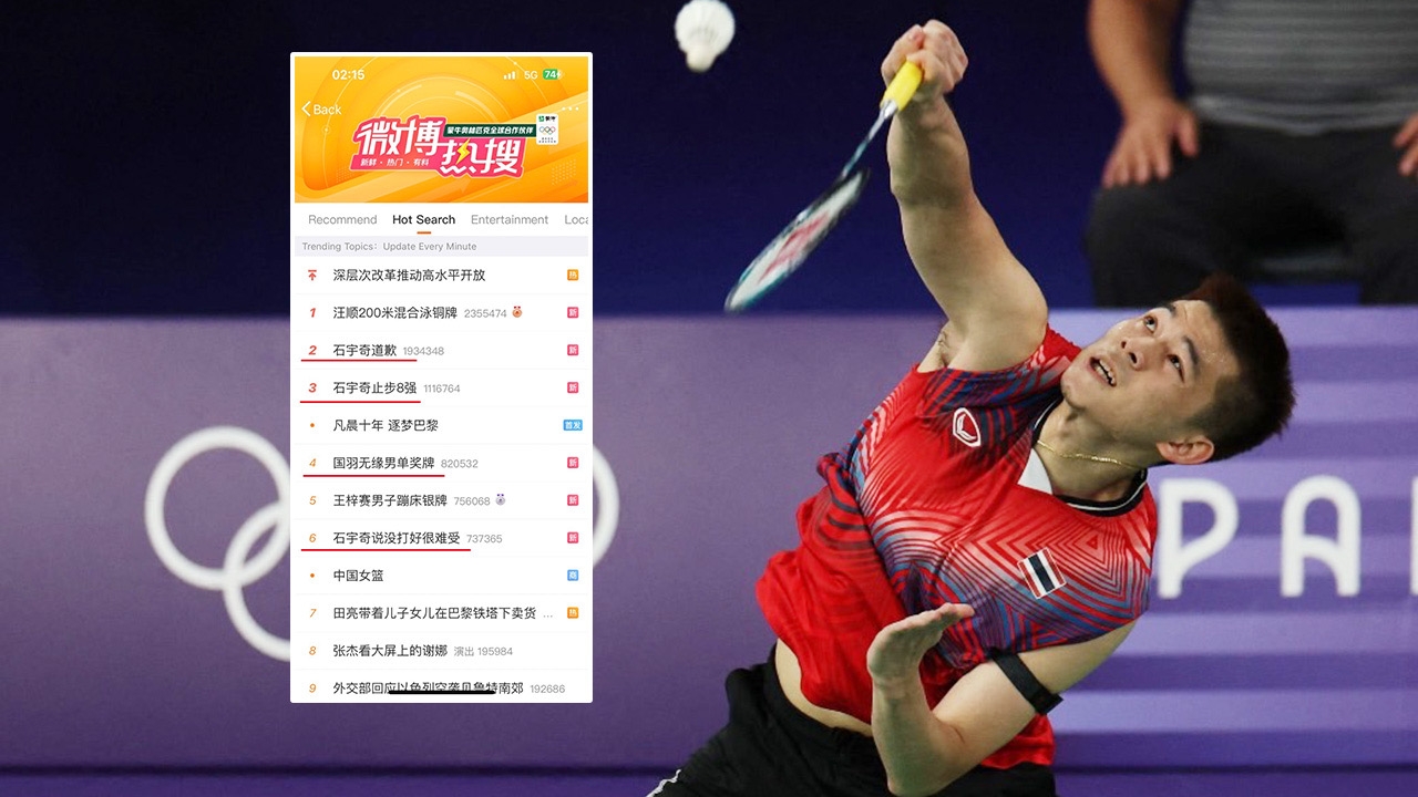 แฟนขนไก่จีนช็อก เสิร์ชค้นหาแต่เรื่อง “ฉี หยู่ฉี” มือ 1 โลกแพ้ “วิว-กุลวุฒิ” ขาดลอย