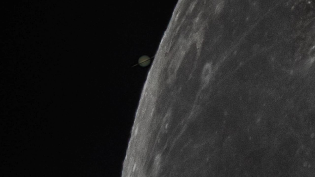 NARIT เผยภาพปรากฏการณ์ "ดวงจันทร์บังดาวเสาร์" ครั้งแรกของปี 2567