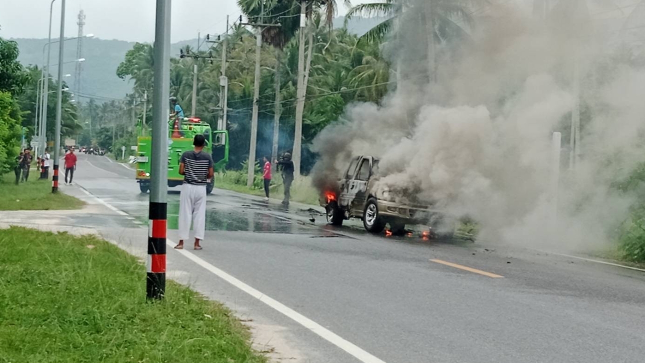 "ฆ่าโหดหนุ่มใหญ่" กราดยิงคารถ-เบนซินราดจุดไฟเผา ตร.เร่งลากคอ 2 ทมิฬ