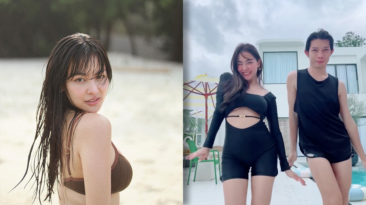 พราวฟ้า อวดสเตปเต้นส่ายสะโพกเบาๆ เห็นแล้วไม่รู้จะโฟกัสอะไรก่อนดี (คลิป)