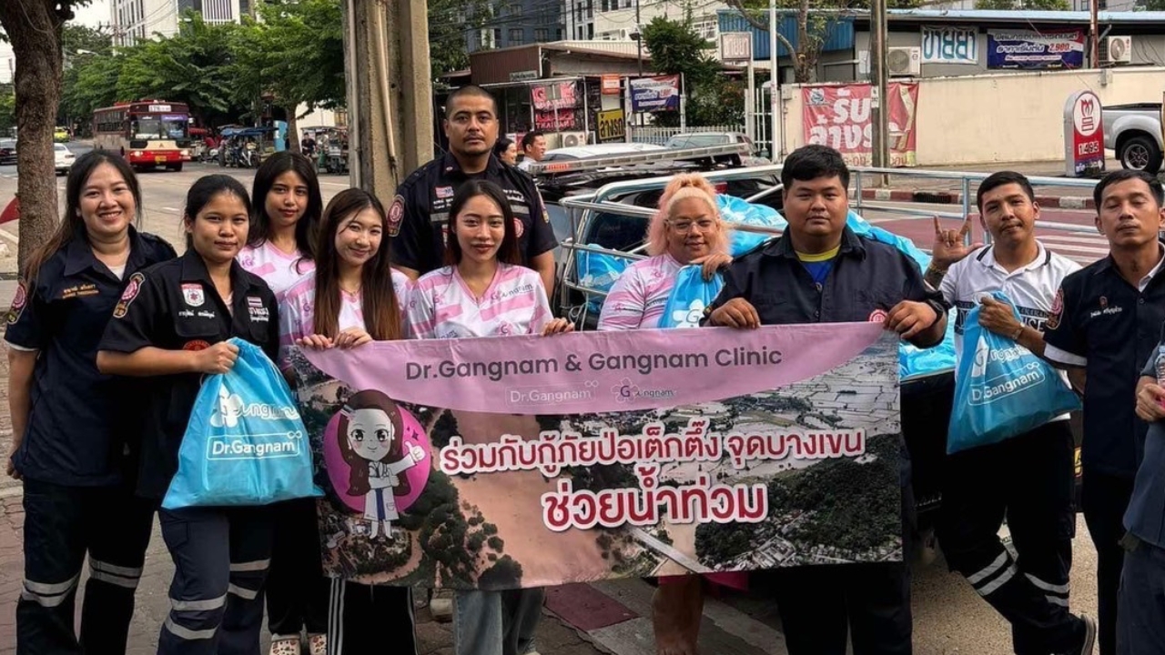 คนไทยไม่ทิ้งกัน Gangnam ร่วมกับกู้ภัย มอบถุงยังชีพ 2000 ชุด ช่วยน้ำท่วมเชียงใหม่