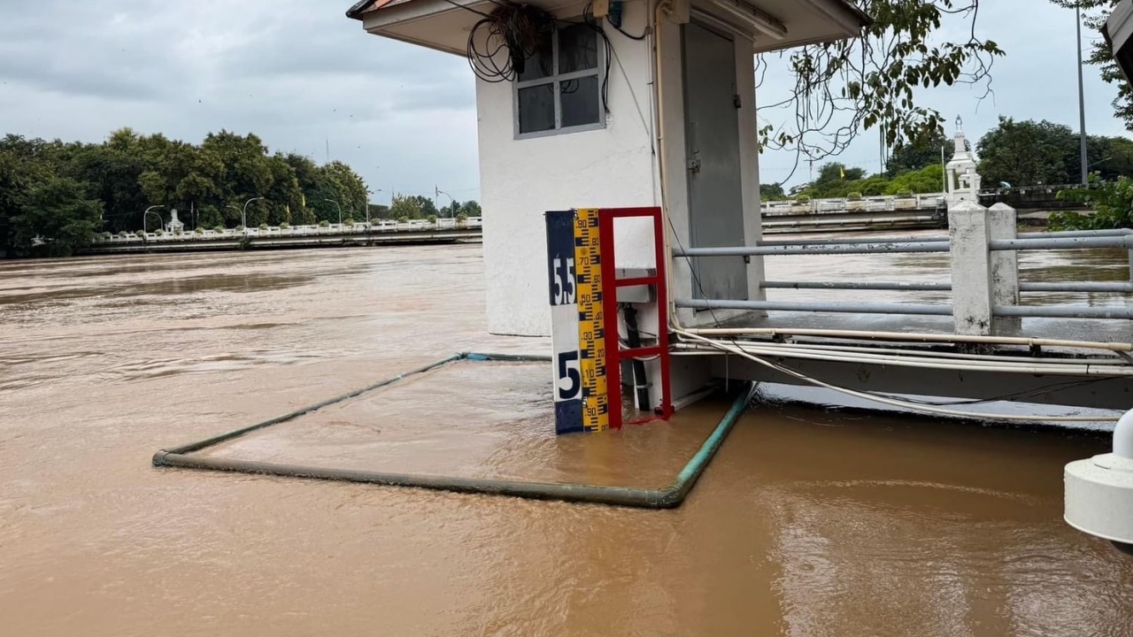 สำนักงานชลประทานเชียงใหม่ เตือนวิกฤติ "แม่น้ำปิง" ระดับน้ำจะเพิ่มสูงอีกรอบ