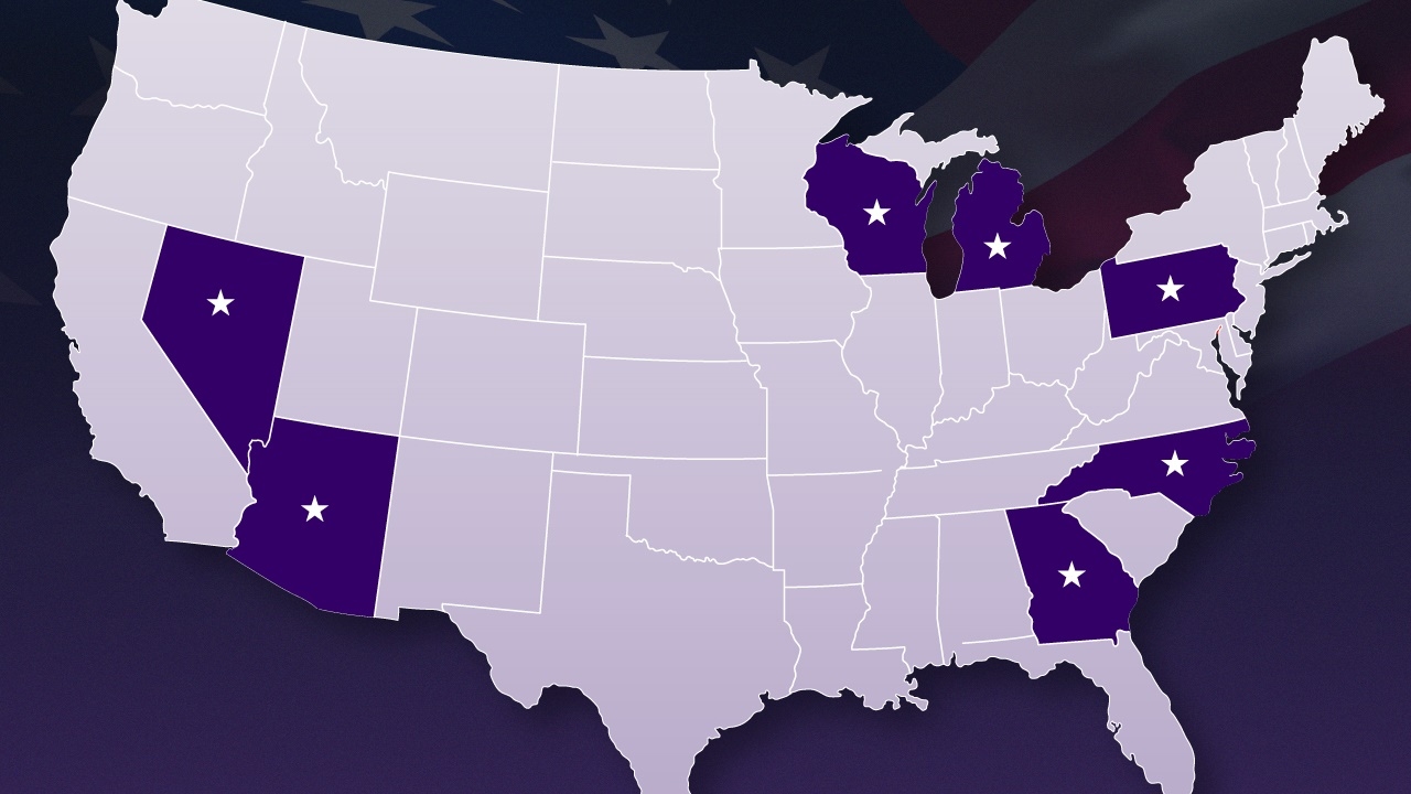 เลือกตั้งสหรัฐฯ 2024 : รัฐสวิงสเตทคืออะไร เลือกตั้งครั้งนี้มีรัฐอะไรบ้าง?