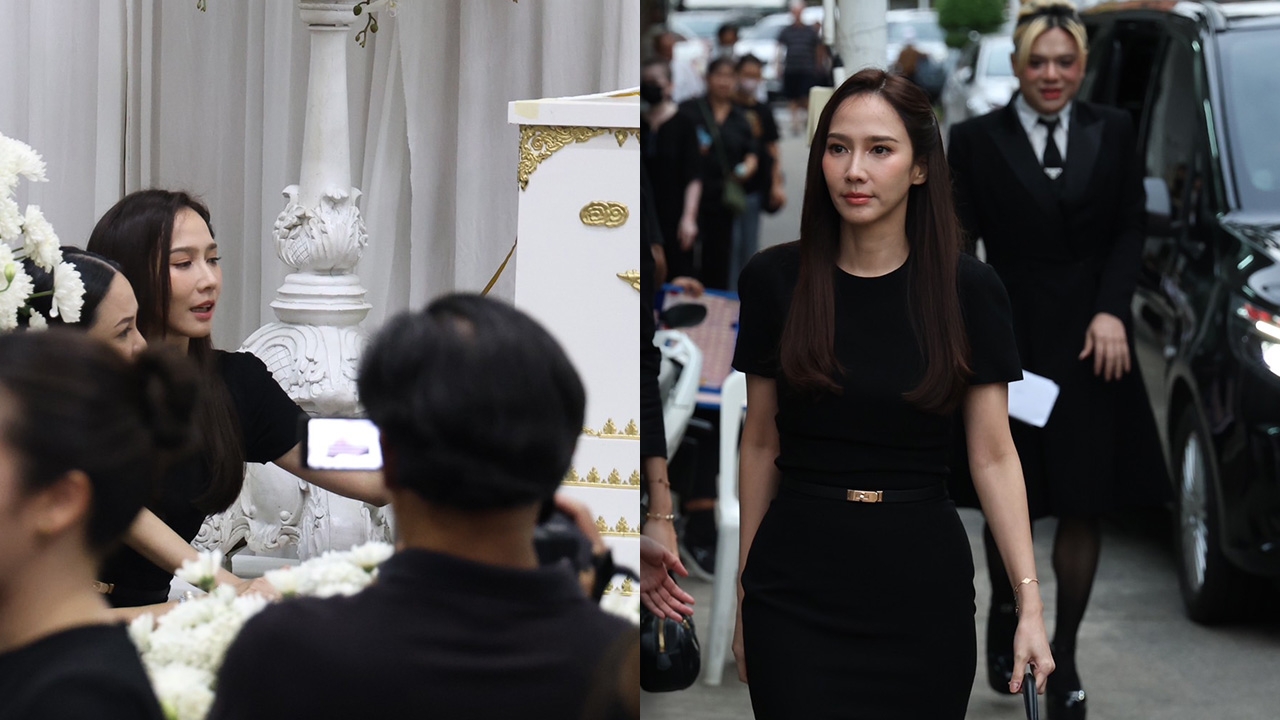 ประมวลภาพงานศพคืนที่ 3 อ๋อม อรรคพันธ์ สุดเศร้า อั้ม พัชราภา ร่วมอาลัย 