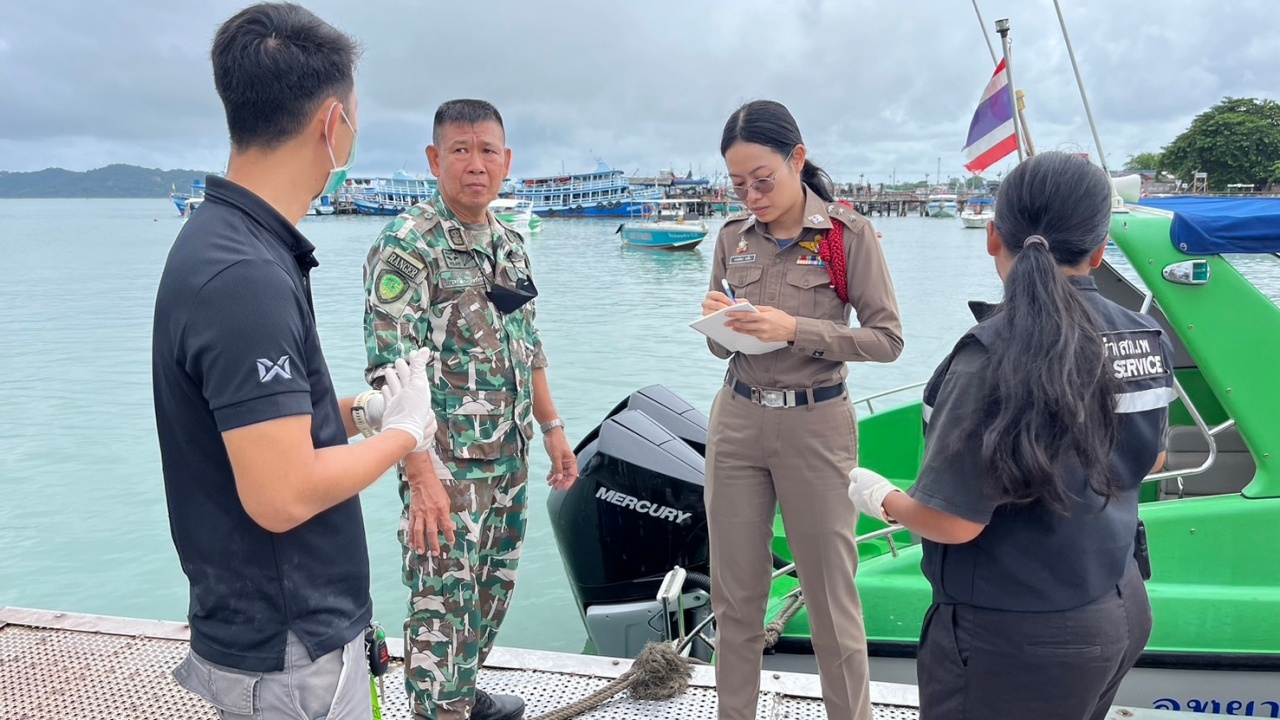 พบศพเจ้าหน้าที่ป่าไม้ลอยในทะเลที่ริมหาดเกาะขาม จ.ระยอง