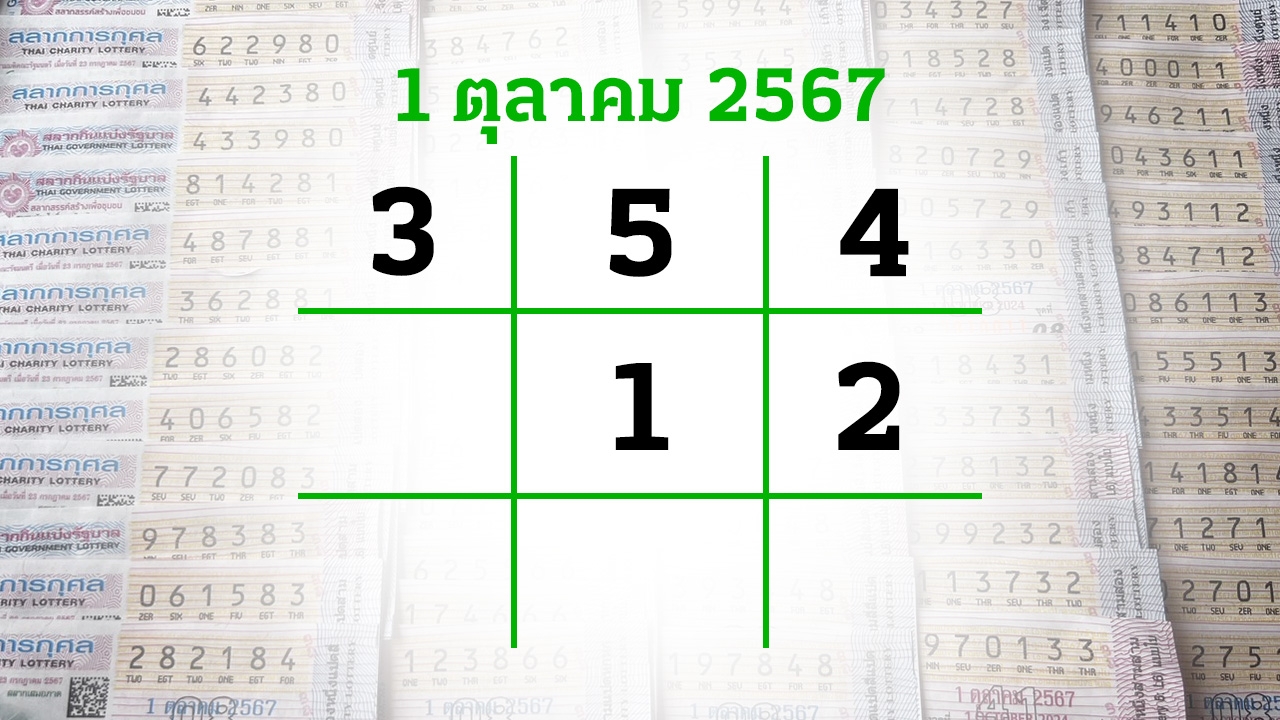 โค้งสุดท้ายหวย "เลขเด็ดงวดนี้" 1/10/67 ลุ้นโชคได้ที่ไทยรัฐทีวี-ไทยรัฐออนไลน์