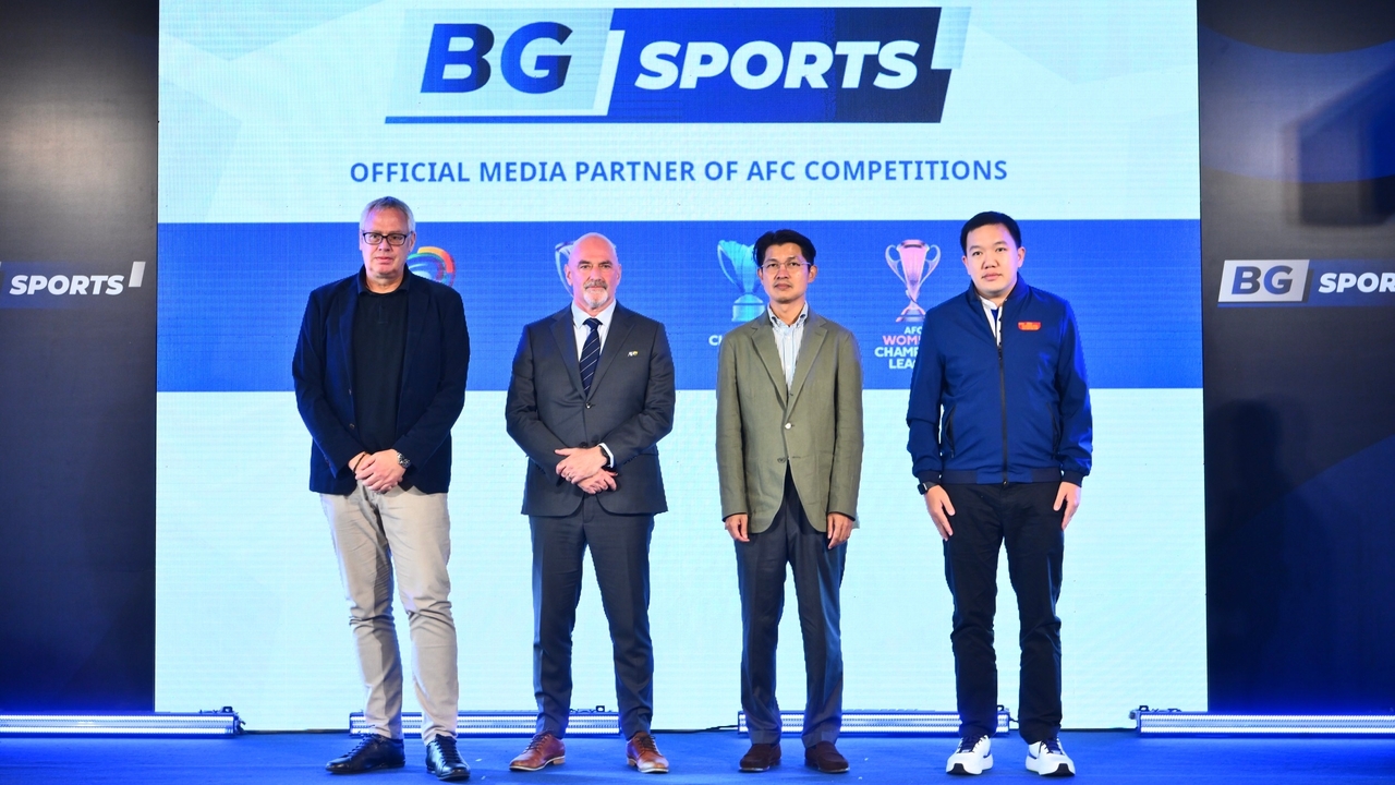เปิดตัว BG SPORTS พร้อมคว้าลิขสิทธิ์ถ่ายทอดสดของ สมาพันธ์ฟุตบอลแห่งเอเชีย