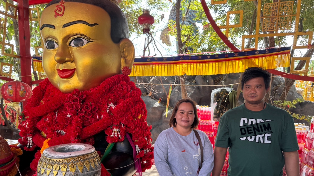 สาวแก้บน "กุมารทองเจ้าสัวเฮง" หลังขอพรออนไลน์สำเร็จ ไม่พลาดล้วงปิงปองเลขเด็ด