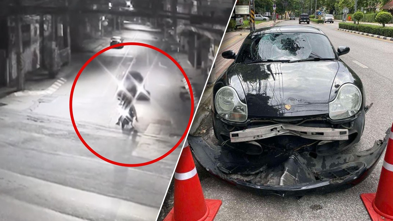 Porsche driver offered 200,000 baht to settle red light crash