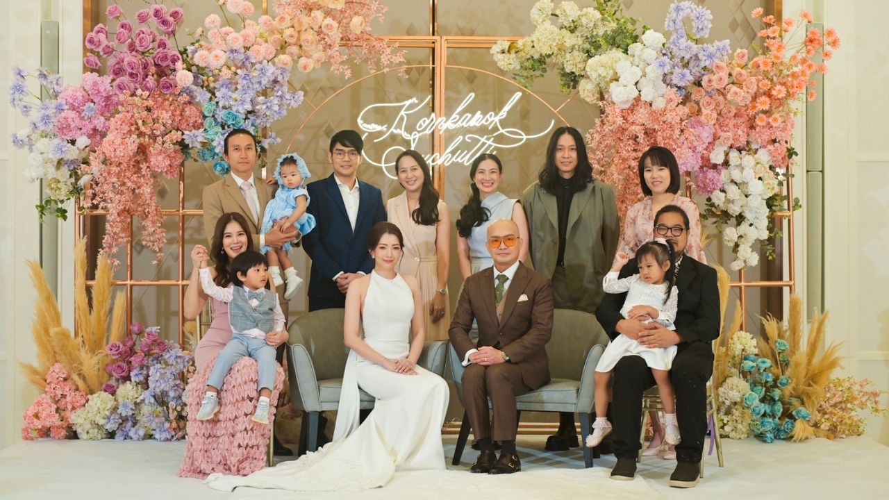 เปิดภาพ ชัช บอดี้สแลม ควงแฟนวิวาห์หวาน เพื่อนสมาชิกมากันพร้อมหน้า