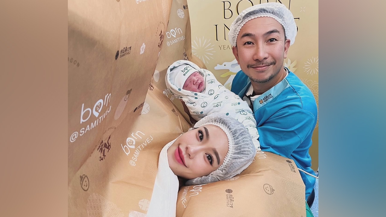 โจอี้บอย อวดภาพครอบครัว 3 คนพ่อแม่ลูก ตั้งชื่อลูกสาวน้อง Zoey 