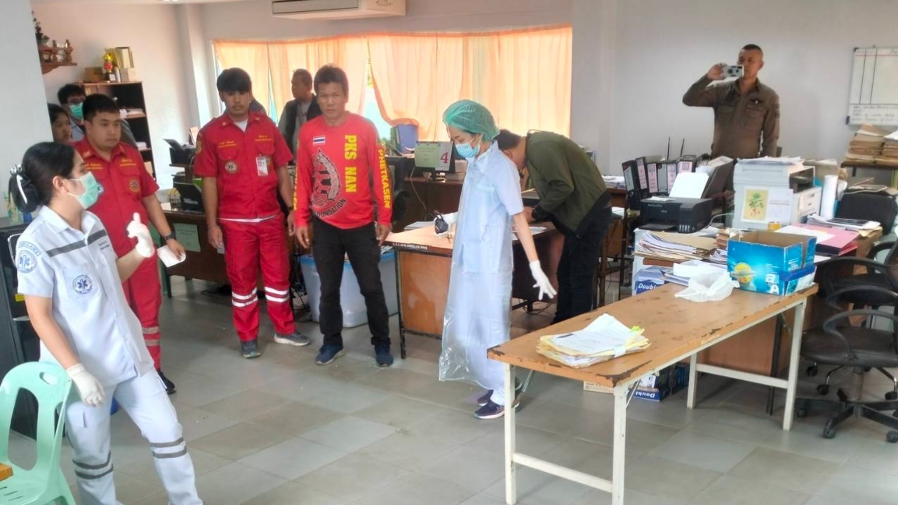 ระทึกเกิดเหตุยิงกันในสำนักงานการปฏิรูปที่ดินจังหวัดน่าน เสียชีวิต 2 ราย