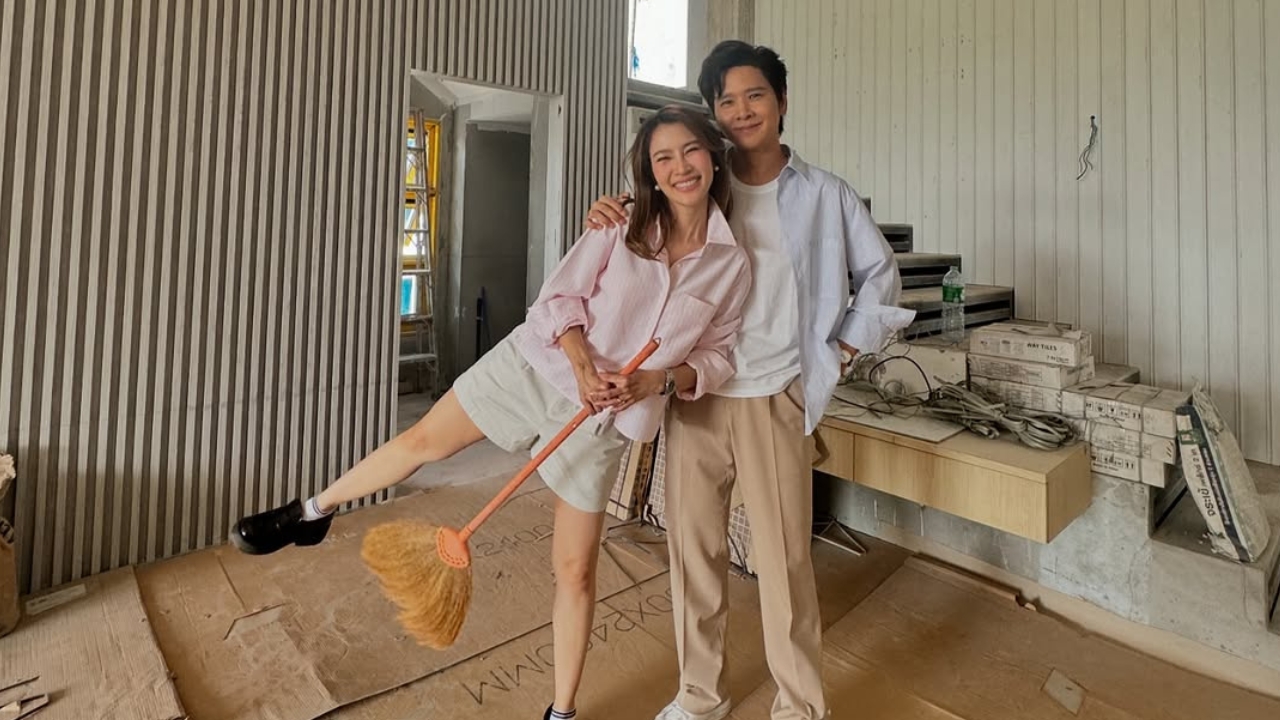 โต๋-ไบรท์ หวานฉ่ำ ควงกันไปดูบ้านหลังใหม่ สร้างใกล้เสร็จแล้ว น่าอยู่มาก 