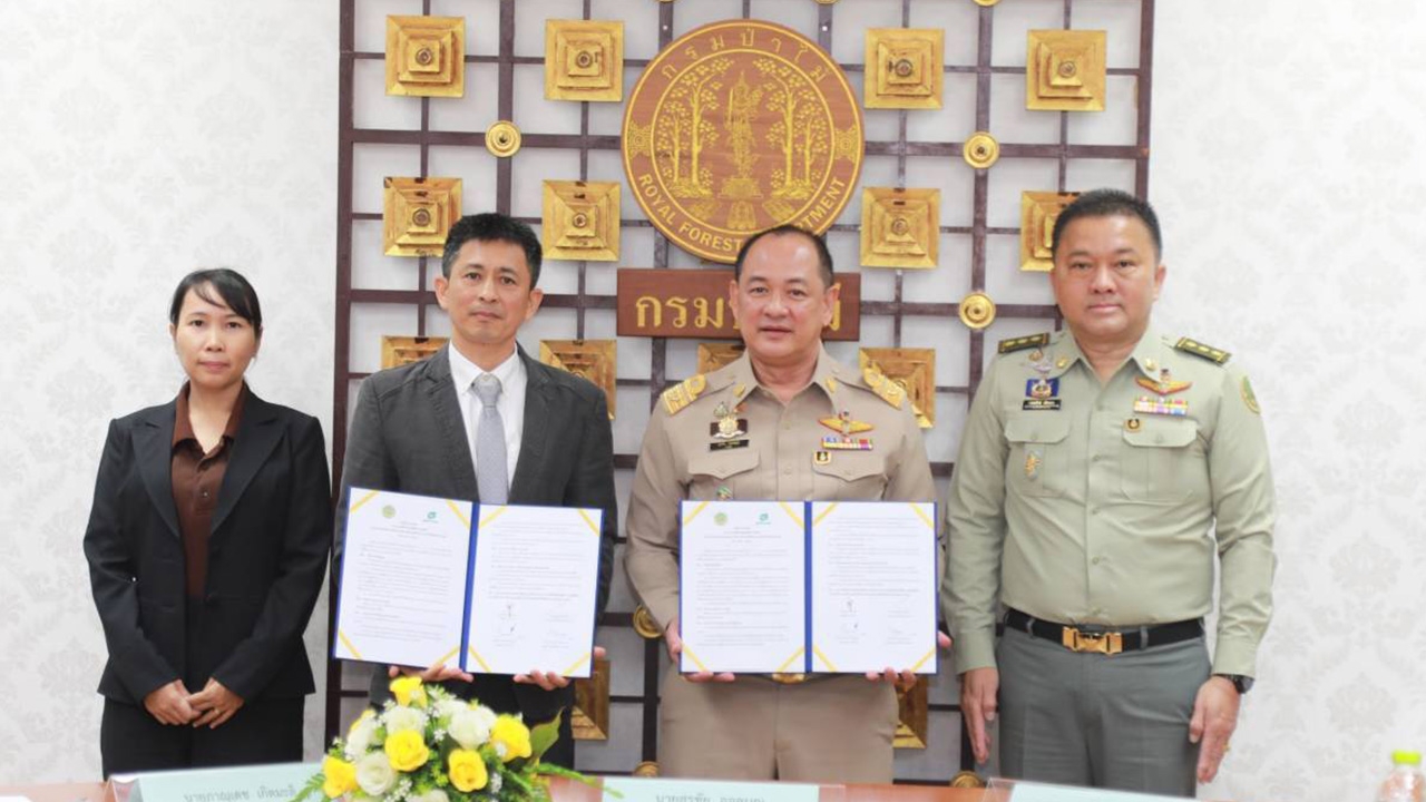 กรมป่าไม้-มูลนิธิสืบนาคะเสถียร ลงนาม MOU ร่วมบริหารจัดการพื้นที่ป่าสงวนแห่งชาติในผืนป่าตะวันตก