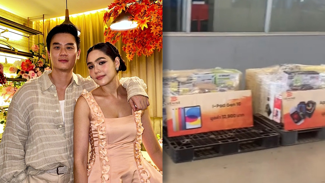 พ่อน๊อต สามี แม่ชม เล่นใหญ่ทำถึง! แจกของขวัญให้พนักงานในวันปีใหม่สุดอลังการ