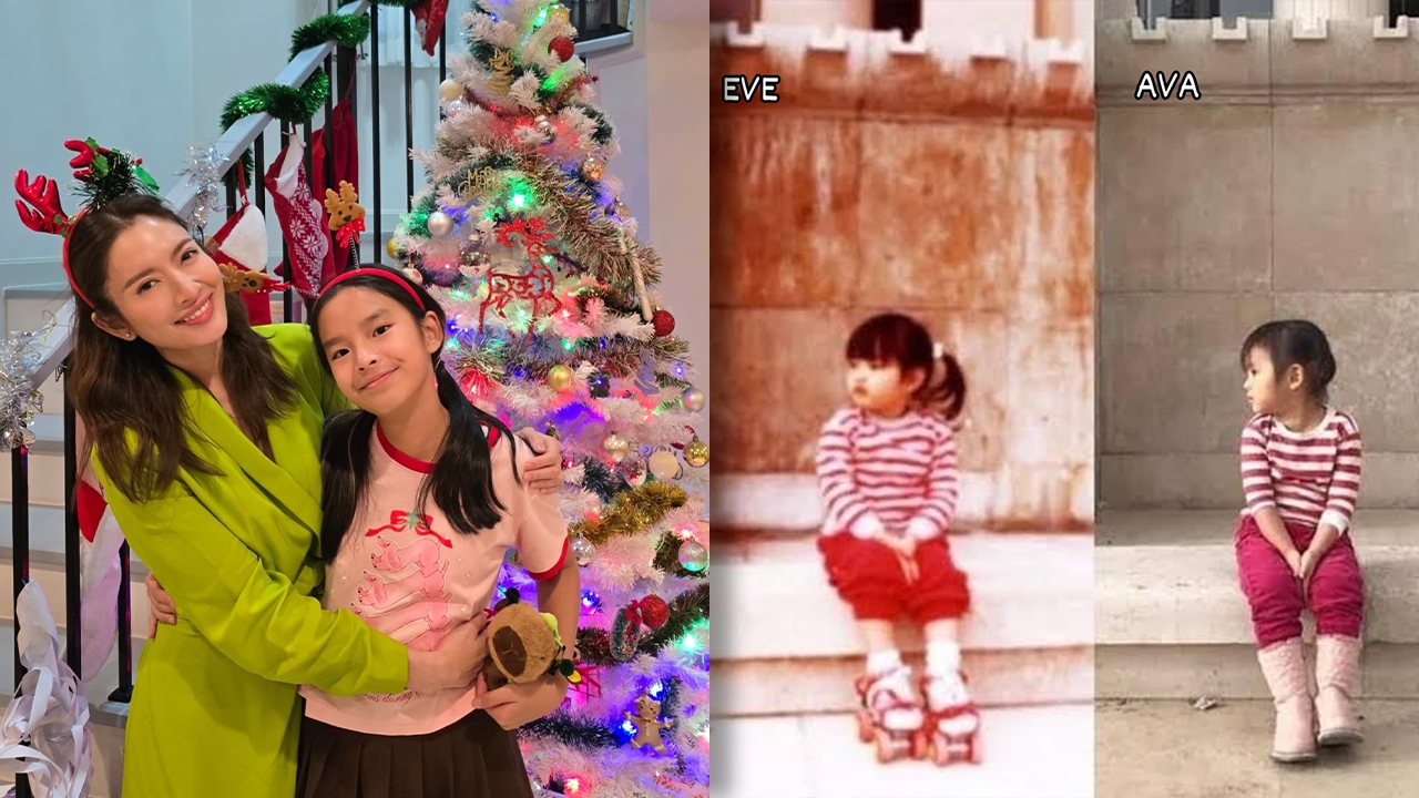 แอฟ ทักษอร เปิดภาพวัยเด็กกับ น้องปีใหม่ เทียบแต่ละช็อตเหมือนกันมาก