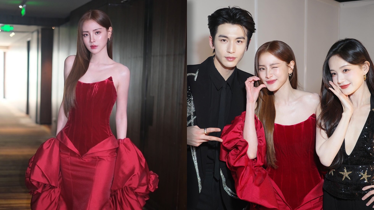 ใบเฟิร์น พิมพ์ชนก เปิดภาพสุดปัง ประกบ หลี่อี้ถง-จางหลิงเฮ่อ หลังบินรับรางวัลที่จีน